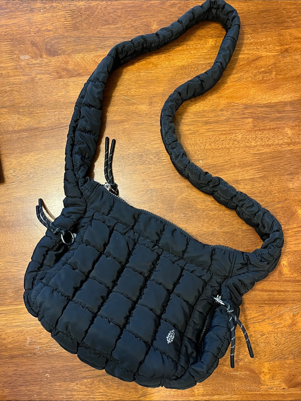 Free People Movement Black Quilted Baby Carryall Sling Bag